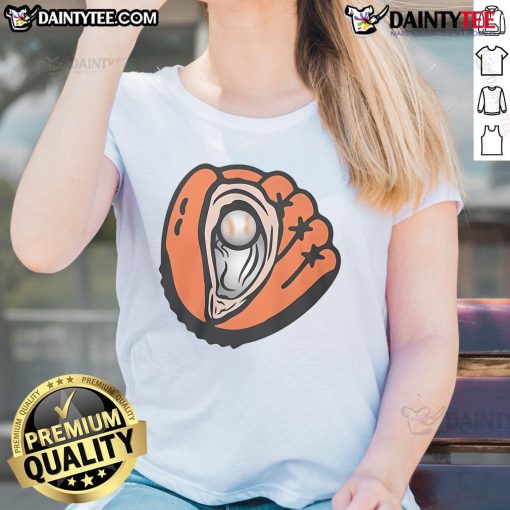 Alt Text: New Good Baysox Chesapeake Oyster Catchers ladies tee logo featuring vibrant design and colors.