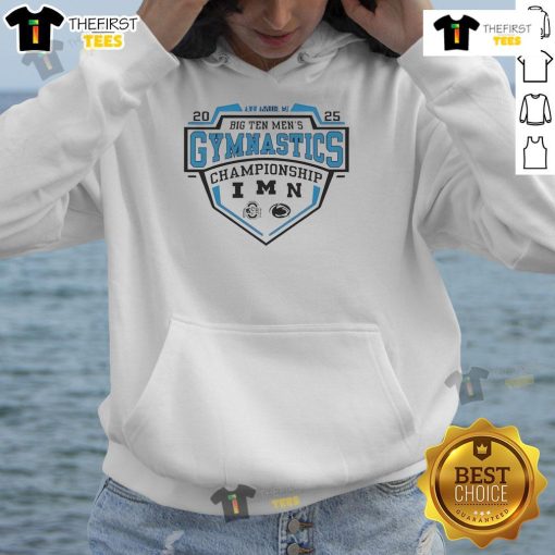 Good Big Ten 2025 Big Ten Men's Gymnastics Tournament hoodie featuring a stylish design and vibrant team colors.