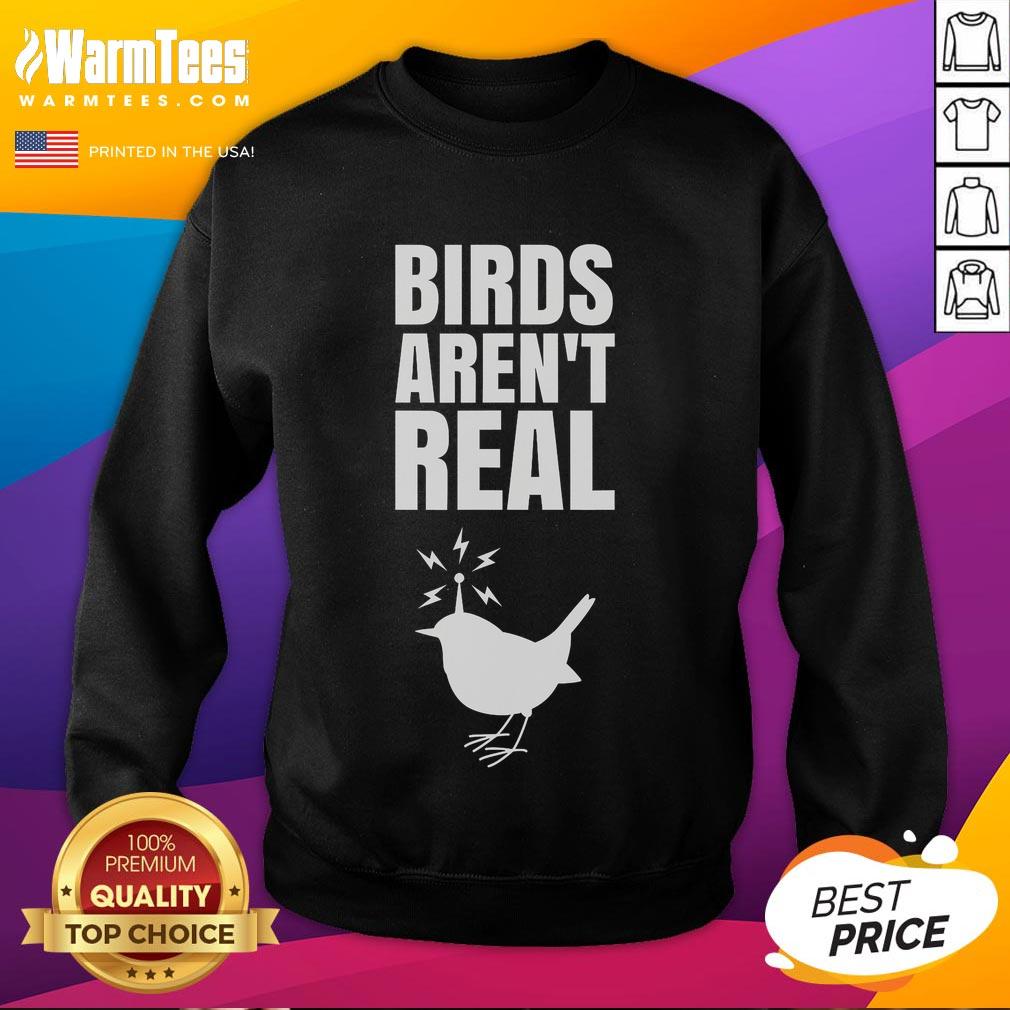 Good Birds Aren'T Real Meme Conspiration Sweatshirt Good Birds Aren't Real meme sweatshirt featuring a humorous conspiracy design for fans of parody fashion.
