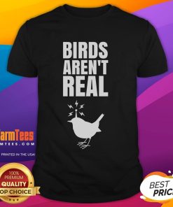 Good Birds Aren't Real meme conspiracy T-shirt featuring a humorous design and vibrant colors, perfect for meme lovers.