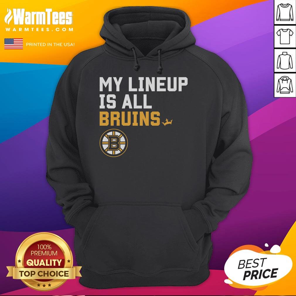 Good Boston Bruins My Lineup Hoodie Good Boston Bruins My Lineup Hoodie featuring team colors and logo, perfect for fans and stylish game day attire.