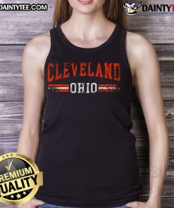 Good Cleveland Ohio State tank top featuring bold graphics, perfect for fans showing their team spirit in style.
