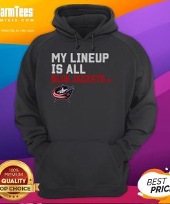 Good Columbus Blue Jackets My Lineup Hoodie in navy blue, perfect for fans showcasing team spirit and style.