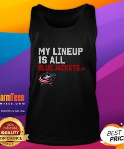 Alt Text: Good Columbus Blue Jackets My Lineup Tank Top featuring team colors and logo, perfect for fans and game day attire.