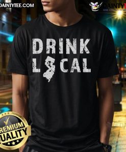 Good Drink Local NJ Craft Beer T-Shirt featuring New Jersey brewers and breweries design.