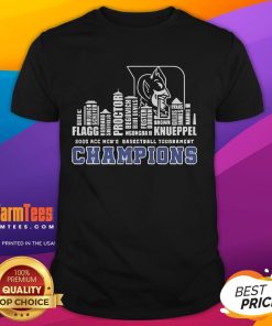 Alt Text: Good Duke 2025 ACC Men's Basketball Tournament Champions Skyline T-Shirt showcasing team pride and victory style.