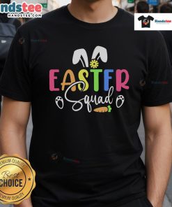 Family wearing matching Easter Day T-shirts for bunny egg hunt, showcasing unity and fun in festive celebration.