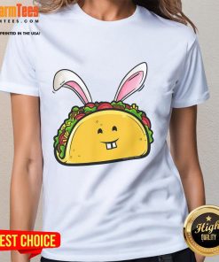 Good Easter taco with bunny ears on a festive tee for taco lovers celebrating Easter in style.