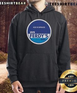 Good Ferdy's Bar hoodie design featuring logo and vibrant colors, perfect for fans of the iconic bar in Spruce.