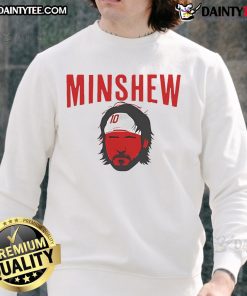 Good Gardner Minshew Kansas City Chiefs NFL football big face head sweatshirt featuring vibrant team colors and logo.