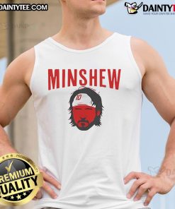 Good Gardner Minshew tank top featuring a big face design, perfect for Kansas City Chiefs NFL football fans.