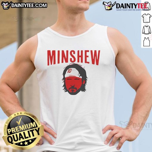 Good Gardner Minshew tank top featuring a big face design, perfect for Kansas City Chiefs NFL football fans.