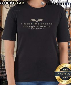 Good I Kept The Inside Thoughts Inside bookish Ridoc Gamlyn ladies tee featuring a stylish design for book lovers.
