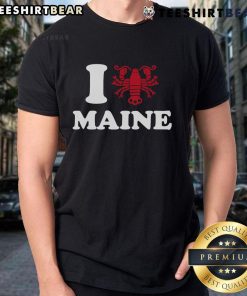 Alt Text: Good I Love Maine Heart As Lobster T-Shirt featuring a lobster graphic and heart design, perfect for Maine lovers.