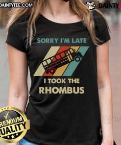 Math ladies tee featuring 'Good I Took The Rhombus' design, perfect for math nerds and math enthusiasts.