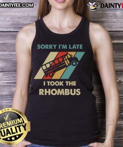 Good I Took The Rhombus Math Nerd Tank Top featuring a playful rhombus graphic, perfect for math enthusiasts.