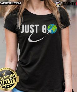 Good Just Go Travel Addict Tee for solo female travelers featuring a globe and airplane design, perfect for adventure lovers.