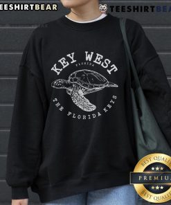 Alt Text: Cozy sweatshirt featuring a turtle design, perfect for scuba diving and fishing enthusiasts in the Florida Keys.