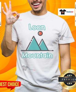 Good Loon Mountain Lincoln New Hampshire Mountains T-Shirt featuring a scenic mountain design, perfect for outdoor enthusiasts.