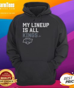 Good Los Angeles Kings My Lineup Hoodie featuring team colors and logo, perfect for fans supporting the Kings.