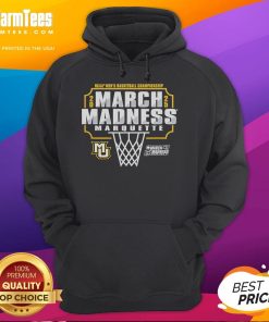 Good Marquette Golden Eagles March Madness 2025 Men's Basketball Championship hoodie in blue and gold design.