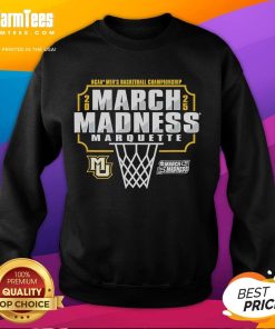Good Marquette Golden Eagles March Madness 2025 Men's Basketball Championship sweatshirt featuring team colors and logo.