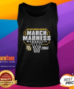Good Marquette Golden Eagles March Madness 2025 men's basketball championship tank top in vibrant colors.
