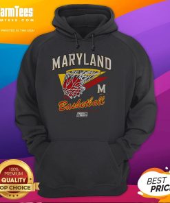 Good Maryland Basketball 2025 March Madness hoodie featuring bold team colors and logo, perfect for fans and supporters.