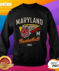 Good Maryland Basketball 2025 March Madness sweatshirt featuring team colors and logo, perfect for fans and supporters.