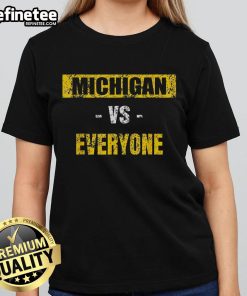 Good Michigan Vs Everyone Michigan Revenge Tour Ladies Tee featuring a bold design perfect for fans and casual wear.