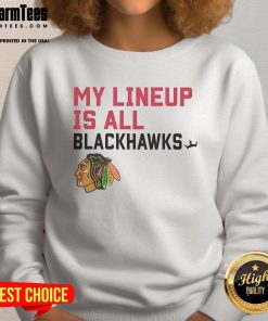Chicago Blackhawks logo sweatshirt showcasing team pride and style for fans of the NHL Chicago Blackhawks.