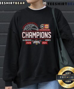 Alt Text: Illawarra Hawks men's basketball sweatshirt from the Good NBL25 Championship Series, featuring team colors and logo.