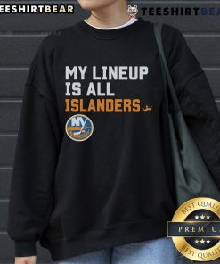 Good New York Islanders My Lineup Sweatshirt featuring team colors and logo, perfect for fans and game day attire.