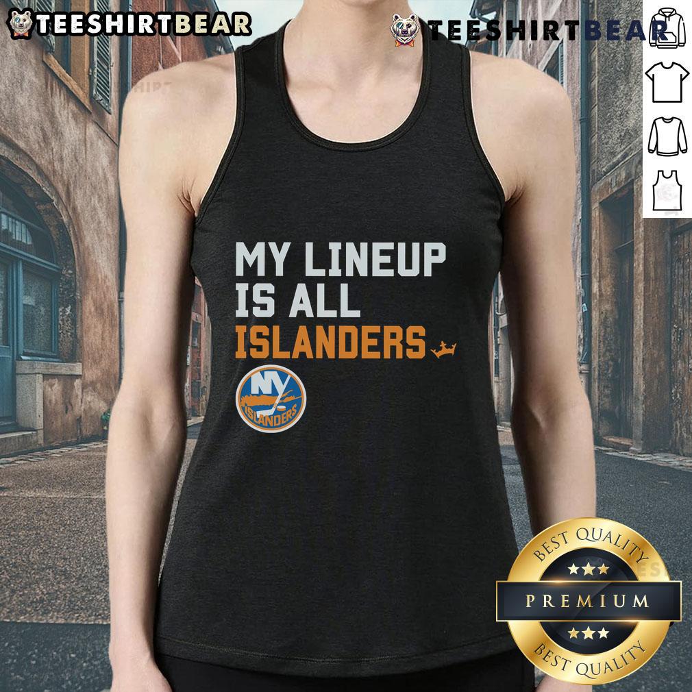 Good New York Islanders My Lineup Tank Top Good New York Islanders My Lineup tank top featuring team colors and logo, perfect for fans and casual wear.