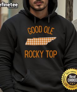 Good Ole Rocky Top Tennessee Buffalo Plaid Hoodie, showcasing a cozy design perfect for fall and winter wear.