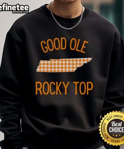 Cozy Good Ole Rocky Top Tennessee Buffalo Plaid Sweatshirt in vibrant colors, perfect for casual fall outings.