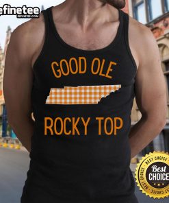 Good Ole Rocky Top Tennessee Buffalo Plaid Tank Top in red and black, perfect for casual outings and Tennessee pride.