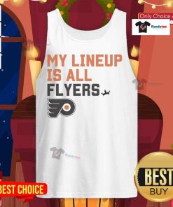 Good Philadelphia Flyers My Lineup tank top featuring vibrant team colors and logo, perfect for Flyers fans.