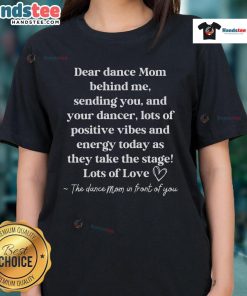 Good Retro Dear Dance Mom tee design featuring a stylish graphic, perfect for dance moms supporting their daughters.