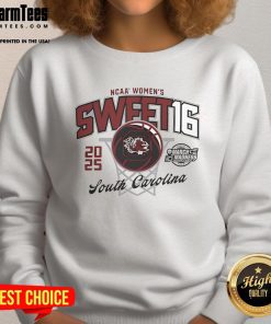 Good South Carolina Gamecocks 2025 March Madness Sweet 16 women's basketball sweatshirt showcasing team pride.
