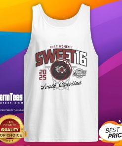 Good South Carolina Gamecocks 2025 March Madness Sweet 16 women's basketball tank top in vibrant colors.