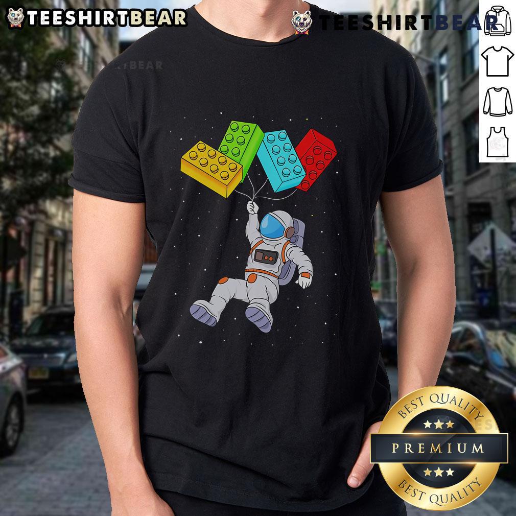 Good Space Astronaut Master Builder Building Blocks Balloon T Shirt Good Space Astronaut Master Builder Building Blocks Balloon T-Shirt featuring a colorful design for kids and space enthusiasts.