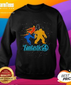 Good The Fantastic Four First Steps team logo sweatshirt featuring vibrant colors and stylish design for fans.