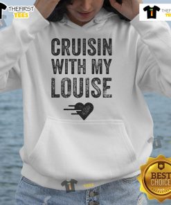 Good Vintage Cruisin With My Louise hoodie worn by friends, showcasing a stylish and cozy vintage design.