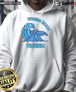 Good Virginia Beach Virginia Pocket Wave Hoodie in vibrant colors, perfect for beach lovers and casual wear enthusiasts.