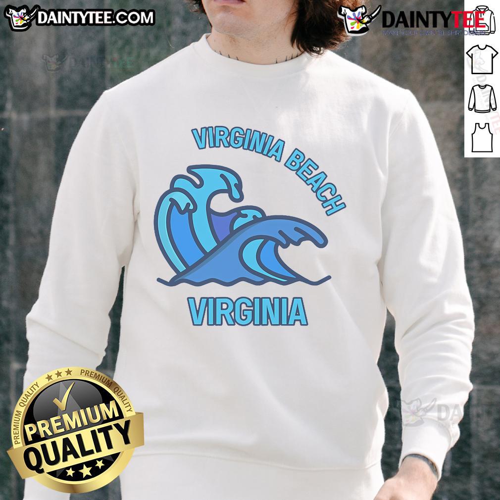 Good Virginia Beach Virginia Pocket Wave Sweatshirt Cozy Good Virginia Beach Virginia Pocket Wave Sweatshirt in soft fabric, perfect for beach lovers and casual wear.