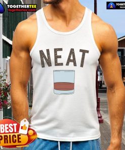 Stylish Good Whiskey Neat tank top featuring a bold graphic design, perfect for whiskey lovers and casual outings.