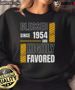 Happy 70th Birthday sweatshirt for a blessed football fan, featuring vibrant graphics and a joyful design.