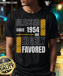 Alt Text: Happy 70th Birthday Blessed Football Fan T-Shirt featuring vibrant design celebrating a football lover's milestone birthday.