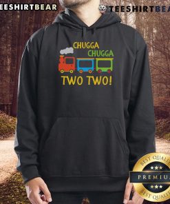 Colorful Happy Chugga Chugga Two Two Birthday Train hoodie for kids, perfect for birthday celebrations and train lovers.
